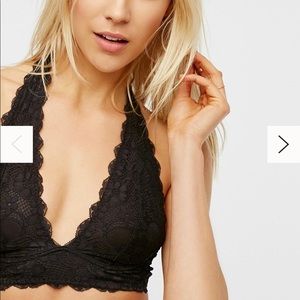 Galloon Lace Halter Bra size small